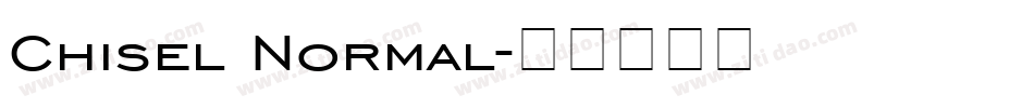 Chisel Normal字体转换
